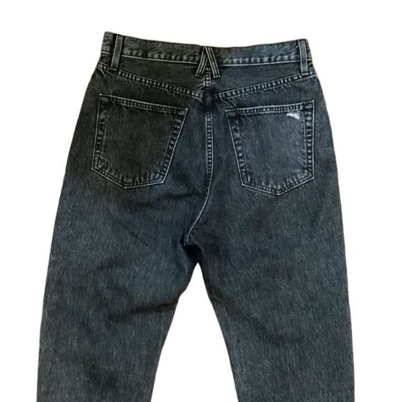 SLVRLAKE Beatnik slim straight distressed rigid denim jeans washed black size 29 - Picture 5 of 13